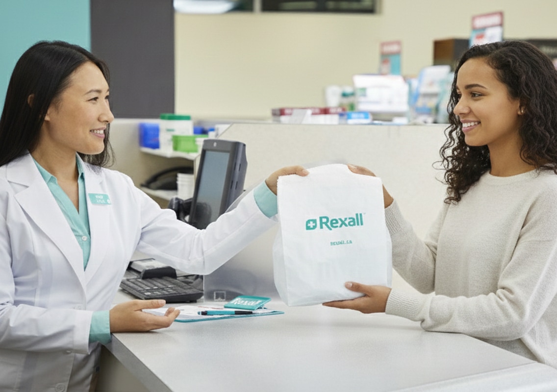 Rexall Pharmacist providing professional healthcare services